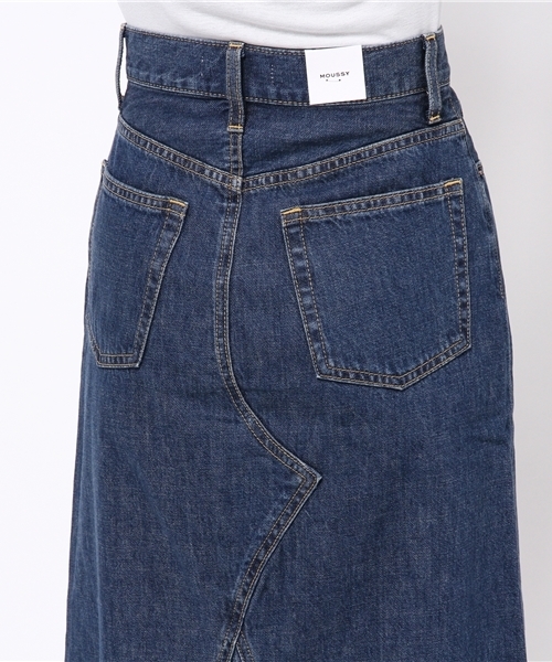 MOUSSY(マウジー)の「REMAKE DENIM LONG SK(デニムスカート・レディース・ライトブルー/ブルー・2/0/1)」の9枚目の写真