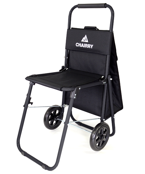 entre square（アントレスクエアー）の「VIDA/CHAIRRY チェア＆キャリーカート ブラック（アウトドアグッズ・レディース・ブラック×ブラック・ONE SIZE）」の2枚目の写真