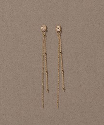 JUPITER（ジュピター）の「【K10】デザインチェーンピアスキャッチ<動画あり>（ピアス（両耳用））」