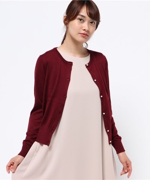 PROPORTION BODY DRESSING（プロポーションボディドレッシング）の「【Ray 10月号掲載】ＧＯＬＥカーディガン（カーディガン/ボレロ・レディース・ブラック/グレー系その他/ボルドー/グリーン・FREE）」の4枚目の写真