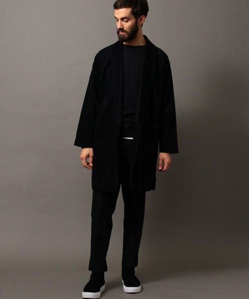 BEAUTY&YOUTH UNITED ARROWS(ビューティーアンドユースユナイテッドアローズ)の「【WEB限定】 by ベルベット ラップコート(チェスターコート・メンズ・ダークグレー/ネイビー・LARGE/MEDIUM)」の18枚目の写真