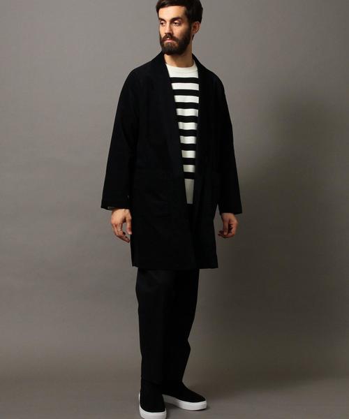 BEAUTY&YOUTH UNITED ARROWS(ビューティーアンドユースユナイテッドアローズ)の「【WEB限定】 by ベルベット ラップコート(チェスターコート・メンズ・ダークグレー/ネイビー・LARGE/MEDIUM)」の19枚目の写真