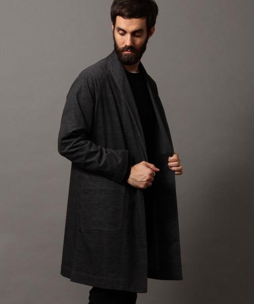 BEAUTY&YOUTH UNITED ARROWS(ビューティーアンドユースユナイテッドアローズ)の「【WEB限定】 by ベルベット ラップコート(チェスターコート・メンズ・ダークグレー/ネイビー・LARGE/MEDIUM)」の11枚目の写真