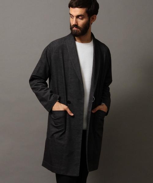 BEAUTY&YOUTH UNITED ARROWS(ビューティーアンドユースユナイテッドアローズ)の「【WEB限定】 by ベルベット ラップコート(チェスターコート・メンズ・ダークグレー/ネイビー・LARGE/MEDIUM)」の13枚目の写真