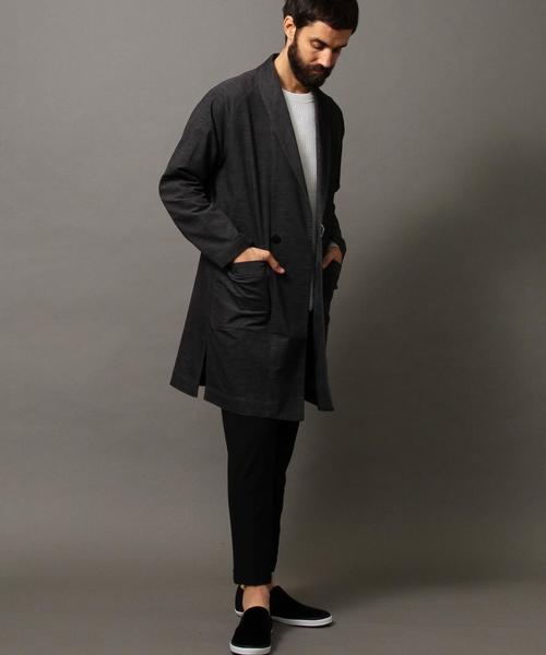 BEAUTY&YOUTH UNITED ARROWS(ビューティーアンドユースユナイテッドアローズ)の「【WEB限定】 by ベルベット ラップコート(チェスターコート・メンズ・ダークグレー/ネイビー・LARGE/MEDIUM)」の15枚目の写真