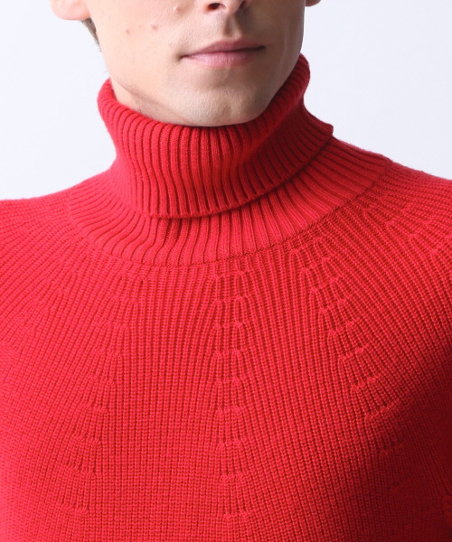 ABAHOUSE（アバハウス）の「ホールガーメントタートルネック（ニット/セーター・メンズ・レッド/ブラウン/オフホワイト/ブラック・46/44/48）」の13枚目の写真