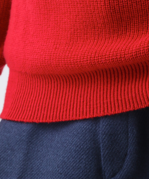 ABAHOUSE（アバハウス）の「ホールガーメントタートルネック（ニット/セーター・メンズ・レッド/ブラウン/オフホワイト/ブラック・46/44/48）」の10枚目の写真