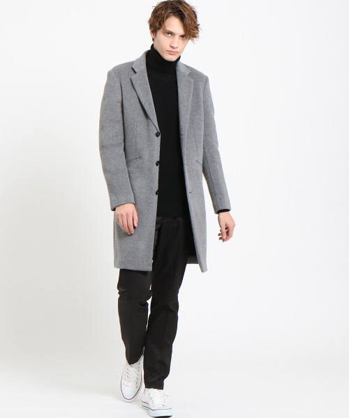 ABAHOUSE（アバハウス）の「ホールガーメントタートルネック（ニット/セーター・メンズ・レッド/ブラウン/オフホワイト/ブラック・46/44/48）」の5枚目の写真