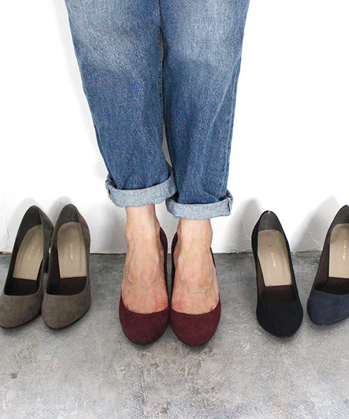 JELLY BEANS(ジェリービーンズ)の「【Made in Japan】プレーンヒートパンプス(774-7306)JELLY BEANS(ジェリービーンズ)(パンプス・レディース・ブラック/ワイン/ブラック系その他/ネイビー/グレー・23/22.5/24/24.5/23.5)」の4枚目の写真