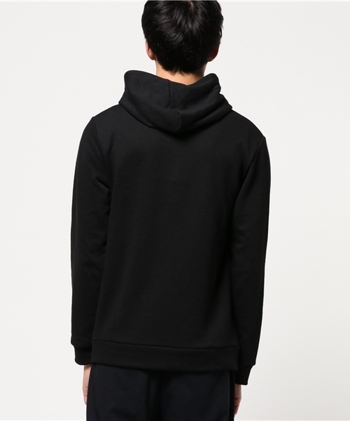 VENCEEXCHANGE（ヴァンスエクスチェンジ）の「裏毛スエード切替パーカープルオーバー（パーカー・メンズ・ブラック/グレー・MEDIUM/LARGE）」の4枚目の写真