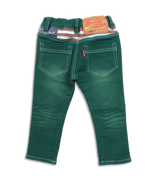 BREEZE(ブリーズ)の「スキニーデニムパンツ(10分丈)(デニムパンツ・キッズ・ネイビー/イエロー/グリーン/ブルー/オレンジ/パープル・140/95/100/120/130/80/90/110)」の19枚目の写真