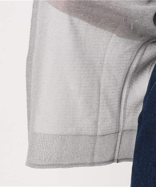 LBC（エルビーシー）の「12Gリネンレーヨンドルマンカーディガン    （カーディガン/ボレロ・レディース・ブラック/ライトグレー/オフホワイト・LARGE/MEDIUM）」の8枚目の写真