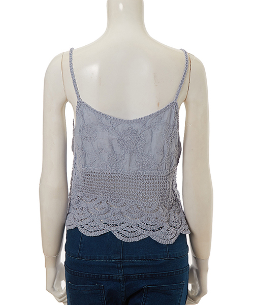 fifth(フィフス)の「レースデザインキャミソール(キャミソール・レディース・ピンク/キャメル/サックスブルー/ベージュ/ホワイト・MEDIUM)」の8枚目の写真