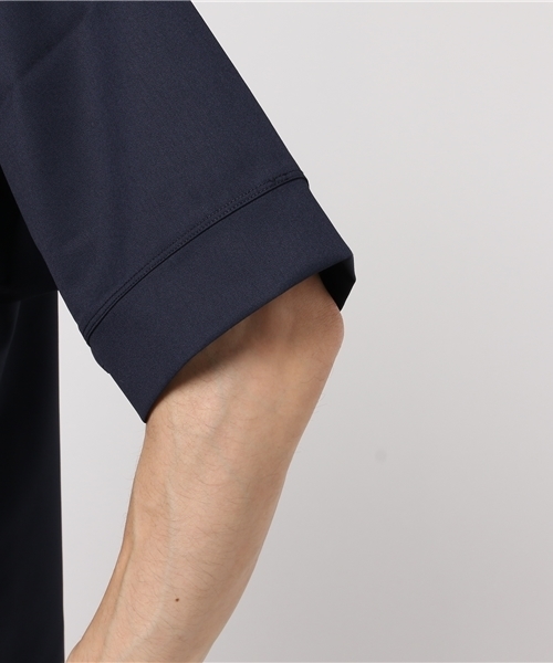 STUDIOUS（ステュディオス）の「STUDIOUS ギャバビッグポケットプルオーバーシャツ（Tシャツ/カットソー・メンズ・ネイビー/グレー・3/1/2）」の6枚目の写真