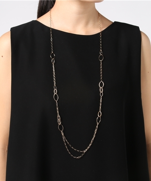 Bloom ブルーム ネックレス アクセサリー 90cm デザイン ロングネックレス イエロー ネックレス Bloom ブルーム のファッション