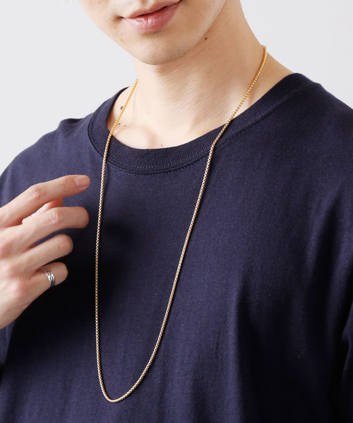 MONO-MART（モノマート）の「シングルチェーンロングネックレス（ネックレス・メンズ・ブラック/シルバー/ゴールド系その他/シルバー系その他/ゴールド/ブラック系その他・FREE）」の5枚目の写真
