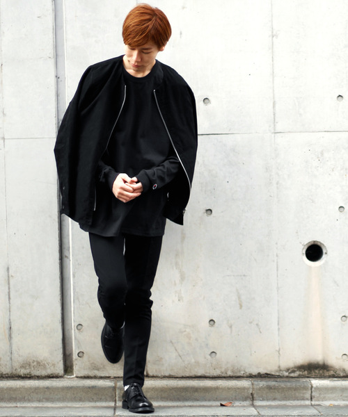 Champion（チャンピオン）の「Champion Authentic T-SHIRTS/ チャンピオン コットン Tシャツ ビッグシルエット (ロングスリーブ)（Tシャツ/カットソー・メンズ・ホワイト/ブラック/ネイビー/グレー/レッド/ロイヤルブルー・XL/XXL）」の12枚目の写真