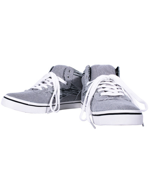 8(eight)(エイト)の「ミドルカット デニムスニーカー キャンバス(スニーカー・メンズ・ブラック/グレー/インディゴブルー・25.5cm/26.5cm/25.0cm/26.0cm/27.0cm/28.0cm)」の3枚目の写真