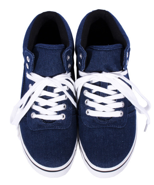 8(eight)(エイト)の「ミドルカット デニムスニーカー キャンバス(スニーカー・メンズ・ブラック/グレー/インディゴブルー・25.5cm/26.5cm/25.0cm/26.0cm/27.0cm/28.0cm)」の14枚目の写真