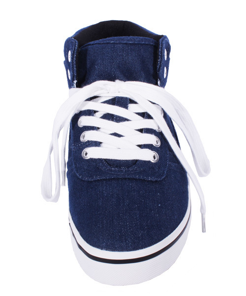 8(eight)(エイト)の「ミドルカット デニムスニーカー キャンバス(スニーカー・メンズ・ブラック/グレー/インディゴブルー・25.5cm/26.5cm/25.0cm/26.0cm/27.0cm/28.0cm)」の9枚目の写真