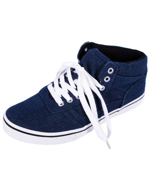 8(eight)(エイト)の「ミドルカット デニムスニーカー キャンバス(スニーカー・メンズ・ブラック/グレー/インディゴブルー・25.5cm/26.5cm/25.0cm/26.0cm/27.0cm/28.0cm)」の12枚目の写真