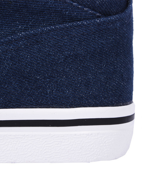 8(eight)(エイト)の「ミドルカット デニムスニーカー キャンバス(スニーカー・メンズ・ブラック/グレー/インディゴブルー・25.5cm/26.5cm/25.0cm/26.0cm/27.0cm/28.0cm)」の5枚目の写真