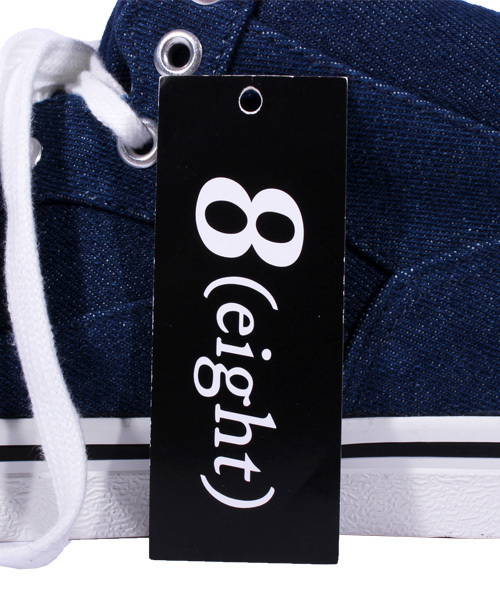 8(eight)(エイト)の「ミドルカット デニムスニーカー キャンバス(スニーカー・メンズ・ブラック/グレー/インディゴブルー・25.5cm/26.5cm/25.0cm/26.0cm/27.0cm/28.0cm)」の22枚目の写真