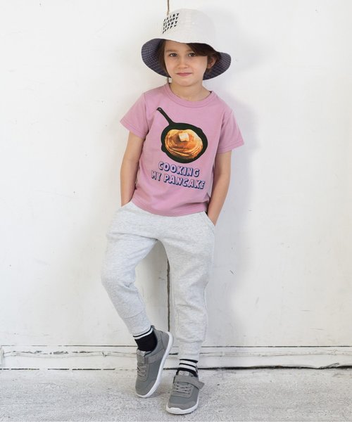 BREEZE(ブリーズ)の「ネット限定4色2柄たべものTシャツ(Tシャツ/カットソー・キッズ・グレー/サックスブルー/ピンク/イエロー・100/110/120/130/140/80/90/95)」の9枚目の写真