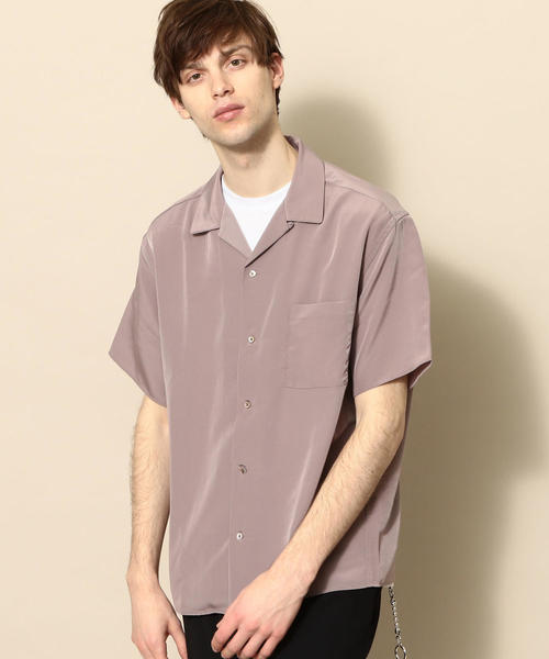 BEAUTY&YOUTH UNITED ARROWS(ビューティーアンドユースユナイテッドアローズ)の「【WEB限定】 by ポリエステルタフタ オープンカラー シャツ(シャツ/ブラウス・メンズ・ダークグレー/ベージュ・SMALL/X-LARGE/MEDIUM/LARGE)」の2枚目の写真