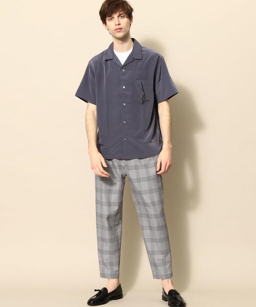 BEAUTY&YOUTH UNITED ARROWS(ビューティーアンドユースユナイテッドアローズ)の「【WEB限定】 by ポリエステルタフタ オープンカラー シャツ(シャツ/ブラウス・メンズ・ダークグレー/ベージュ・SMALL/X-LARGE/MEDIUM/LARGE)」の8枚目の写真