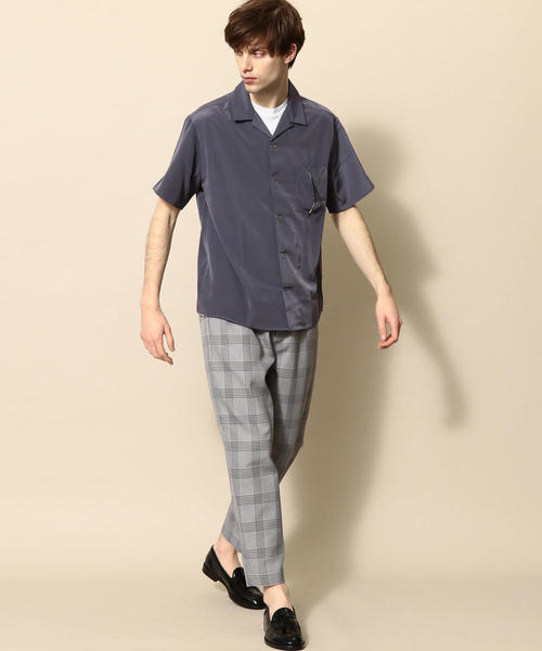 BEAUTY&YOUTH UNITED ARROWS(ビューティーアンドユースユナイテッドアローズ)の「【WEB限定】 by ポリエステルタフタ オープンカラー シャツ(シャツ/ブラウス・メンズ・ダークグレー/ベージュ・SMALL/X-LARGE/MEDIUM/LARGE)」の6枚目の写真