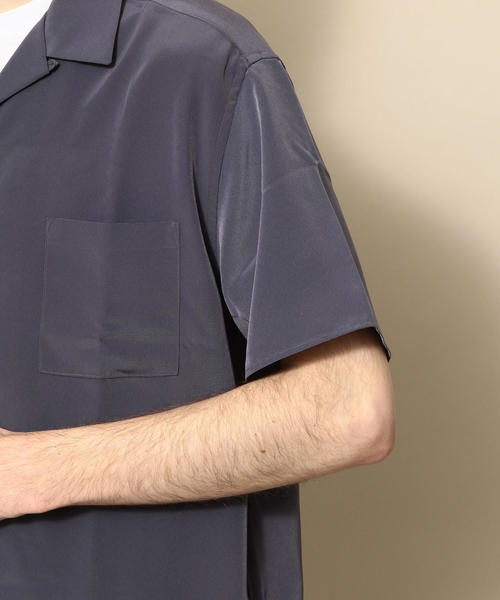 BEAUTY&YOUTH UNITED ARROWS(ビューティーアンドユースユナイテッドアローズ)の「【WEB限定】 by ポリエステルタフタ オープンカラー シャツ(シャツ/ブラウス・メンズ・ダークグレー/ベージュ・SMALL/X-LARGE/MEDIUM/LARGE)」の21枚目の写真