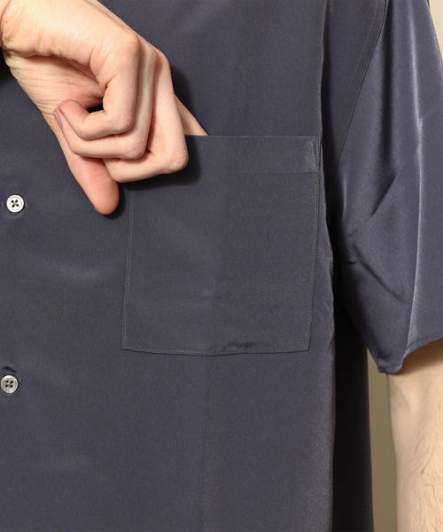 BEAUTY&YOUTH UNITED ARROWS(ビューティーアンドユースユナイテッドアローズ)の「【WEB限定】 by ポリエステルタフタ オープンカラー シャツ(シャツ/ブラウス・メンズ・ダークグレー/ベージュ・SMALL/X-LARGE/MEDIUM/LARGE)」の20枚目の写真