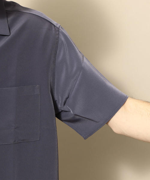 BEAUTY&YOUTH UNITED ARROWS(ビューティーアンドユースユナイテッドアローズ)の「【WEB限定】 by ポリエステルタフタ オープンカラー シャツ(シャツ/ブラウス・メンズ・ダークグレー/ベージュ・SMALL/X-LARGE/MEDIUM/LARGE)」の19枚目の写真