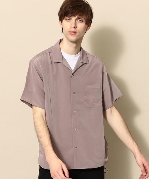 BEAUTY&YOUTH UNITED ARROWS(ビューティーアンドユースユナイテッドアローズ)の「【WEB限定】 by ポリエステルタフタ オープンカラー シャツ(シャツ/ブラウス・メンズ・ダークグレー/ベージュ・SMALL/X-LARGE/MEDIUM/LARGE)」の16枚目の写真