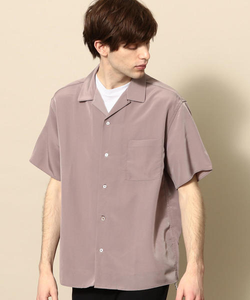 BEAUTY&YOUTH UNITED ARROWS(ビューティーアンドユースユナイテッドアローズ)の「【WEB限定】 by ポリエステルタフタ オープンカラー シャツ(シャツ/ブラウス・メンズ・ダークグレー/ベージュ・SMALL/X-LARGE/MEDIUM/LARGE)」の15枚目の写真