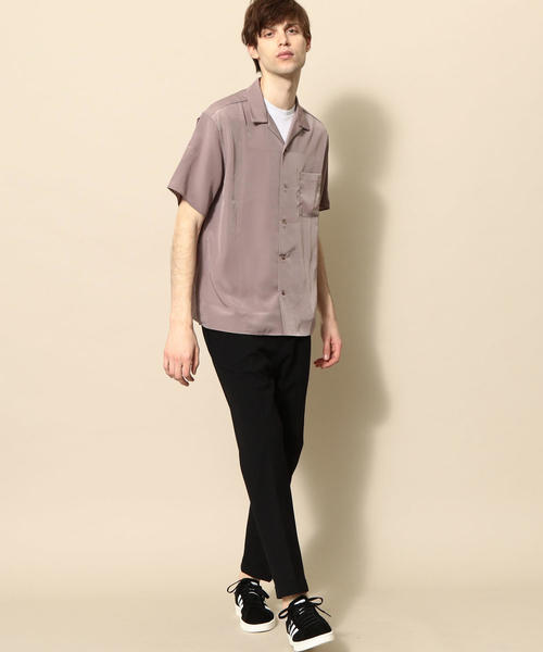 BEAUTY&YOUTH UNITED ARROWS(ビューティーアンドユースユナイテッドアローズ)の「【WEB限定】 by ポリエステルタフタ オープンカラー シャツ(シャツ/ブラウス・メンズ・ダークグレー/ベージュ・SMALL/X-LARGE/MEDIUM/LARGE)」の13枚目の写真