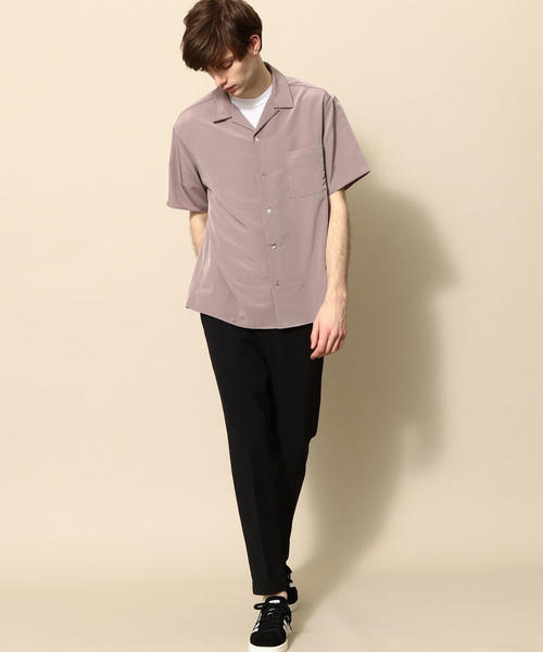 BEAUTY&YOUTH UNITED ARROWS(ビューティーアンドユースユナイテッドアローズ)の「【WEB限定】 by ポリエステルタフタ オープンカラー シャツ(シャツ/ブラウス・メンズ・ダークグレー/ベージュ・SMALL/X-LARGE/MEDIUM/LARGE)」の12枚目の写真