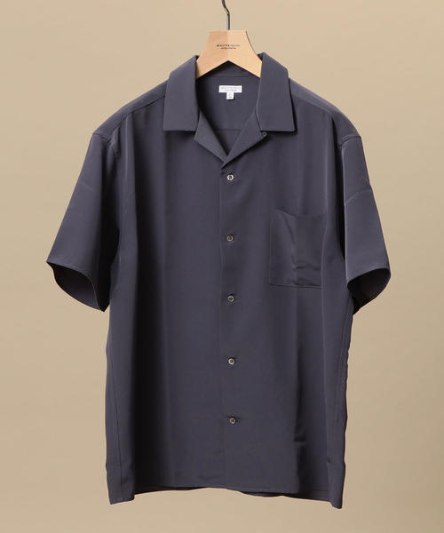 BEAUTY&YOUTH UNITED ARROWS(ビューティーアンドユースユナイテッドアローズ)の「【WEB限定】 by ポリエステルタフタ オープンカラー シャツ(シャツ/ブラウス・メンズ・ダークグレー/ベージュ・SMALL/X-LARGE/MEDIUM/LARGE)」の11枚目の写真