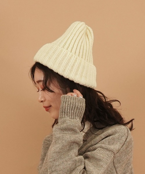 HIGHLAND 2000(ハイランドトゥーサウザンド)の「HIGHLAND 2000 リブ編み ニット帽 BW 001 Bobcap(ニットキャップ/ビーニー・レディース・グリーン系その他/ピンク系その他3/ブラック系その他/グレー/ラベンダー/レモンイエロー/キナリ/ネイビー/サックスブルー/ホワイト/ブラック/ライトグレー/キャメル/イエロー系その他/ピンク系その他/ピンク系その他2/オレンジ系その他/ブラウン系その他/オリーブ・FREE)」の21枚目の写真