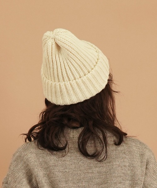 HIGHLAND 2000(ハイランドトゥーサウザンド)の「HIGHLAND 2000 リブ編み ニット帽 BW 001 Bobcap(ニットキャップ/ビーニー・レディース・グリーン系その他/ピンク系その他3/ブラック系その他/グレー/ラベンダー/レモンイエロー/キナリ/ネイビー/サックスブルー/ホワイト/ブラック/ライトグレー/キャメル/イエロー系その他/ピンク系その他/ピンク系その他2/オレンジ系その他/ブラウン系その他/オリーブ・FREE)」の22枚目の写真