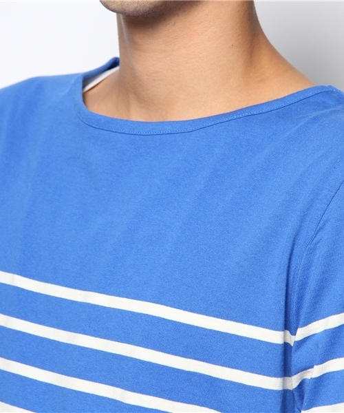 WEGO（ウィゴー）の「WEGO/パネルボーダーTee（S）（Tシャツ/カットソー・メンズ・ネイビー/ブルー系その他/ロイヤルブルー/レッド/トリコロール・MEDIUM/LARGE）」の9枚目の写真