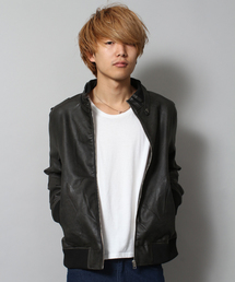WEGO | WEGO/フェイクレザーシングルライダースジャケット(ライダースジャケット)