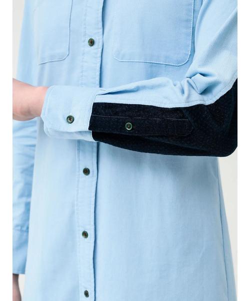 koe×THOM BROWNE（コエトムブラウン）の「WOMENS SHIRTDRESS（シャツワンピース・レディース・レッド/ブルー・MEDIUM/SMALL/LARGE）」の19枚目の写真