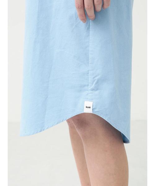 koe×THOM BROWNE（コエトムブラウン）の「WOMENS SHIRTDRESS（シャツワンピース・レディース・レッド/ブルー・MEDIUM/SMALL/LARGE）」の20枚目の写真