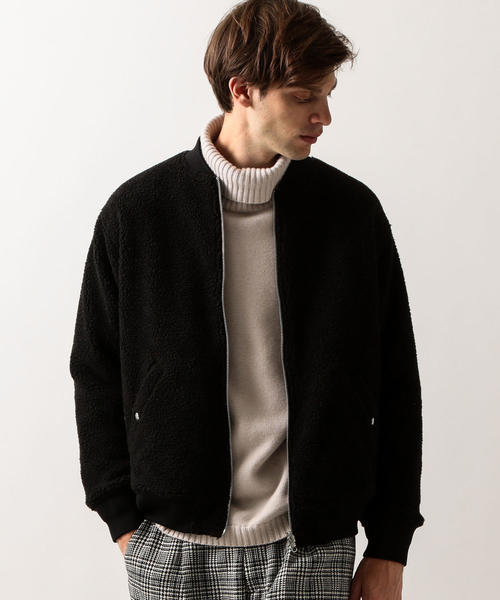 BEAUTY&amp;YOUTH UNITED ARROWS - キルティング×ボア リバーシブルブルゾン  ビューティアンドユース　アウター BEAUTY&YOUTH UNITED ARROWS - キルティング×ボア リバーシブル