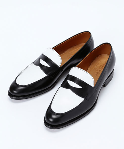 Demi-Luxe BEAMS（デミルクス ビームス）の「【VERY6月号掲載】JALAN SRIWIJAYA / コイン ローファー（ドレスシューズ・レディース・ブラック×ホワイト/ブラック・3.5/4/4.5/5/5.5/6/6.5）」の4枚目の写真