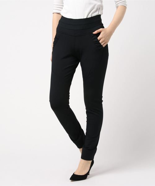 DOUBLE STANDARD CLOTHING(ダブルスタンダードクロージング)の「SOv. メリルハイテンション裏毛起毛(その他パンツ・レディース・ライトグレー/ブラック/グレー・40/38/36/34)」の3枚目の写真