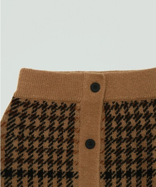 TODAYFUL（トゥデイフル）の「チェックニットスカート（スカート・レディース・ネイビー/ブラウン・FREE）」の15枚目の写真