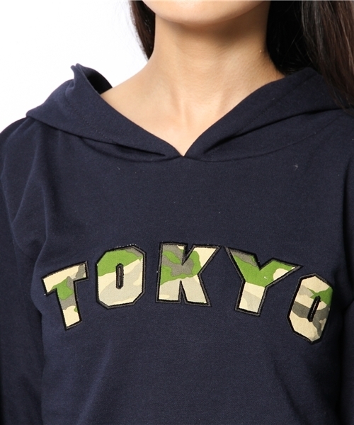 WEGO（ウィゴー）の「WEGO/TOKYOパーカーワンピース（ワンピース・レディース・ネイビー/杢グレー・FREE）」の7枚目の写真